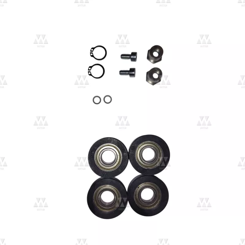 1108658A01 | GALET DE CHARIOT FINELINE- KIT DE 4 AVEC VISSERIE