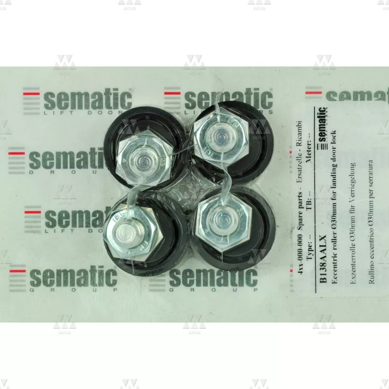 BL-B138AALX | KIT GALET DE SERRUREILLAGE C-MOD AVEC AXE EXCENTRIQUE D.30MM