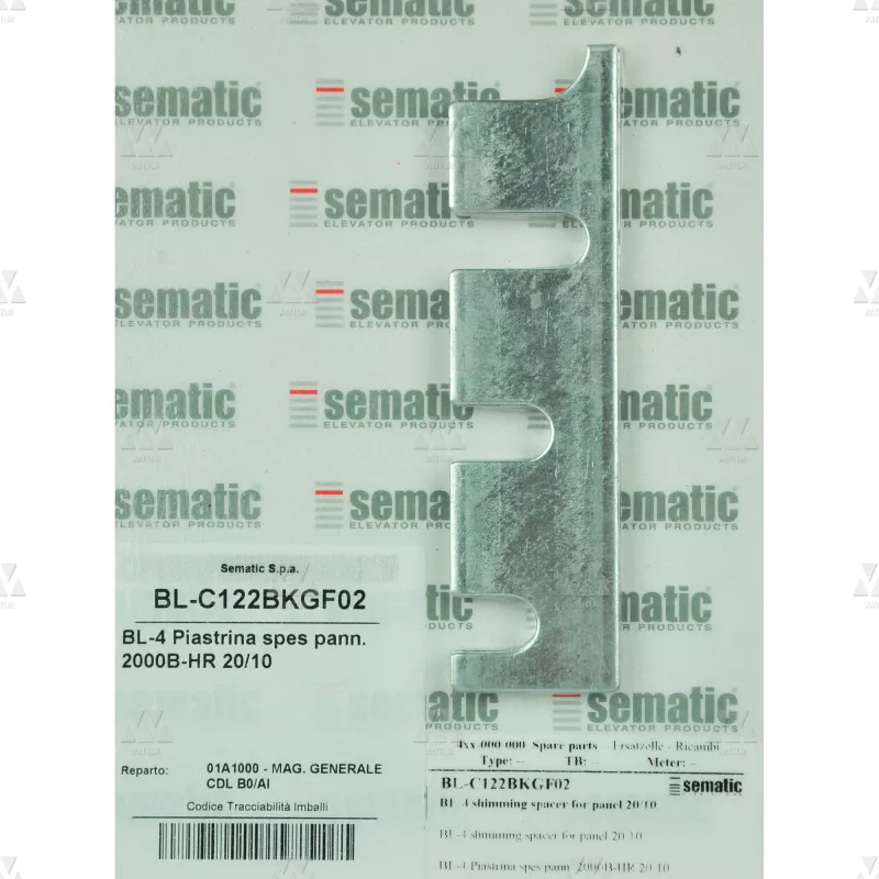 BL-C122BKGF02 | 4 X 2 MM SHIMMING SPACER FOR PANELS (2000B-HR 20/10) BL-C122BKGF02 | 4 X 2 MM SHIMMING SPACER FOR PANELS (2000B-HR 20/10)